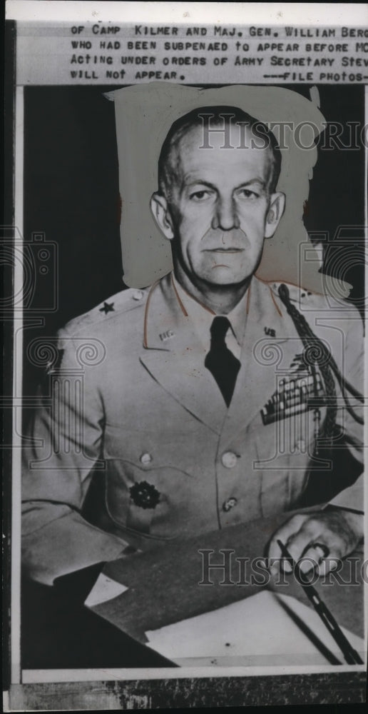 1954 Press Photo Brig General R.W. Zwicker - nem34771