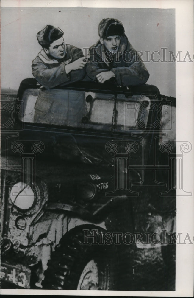1954 Press Photo Sgt William J. Young & Pvt Luther C Woods Two American Soldiers