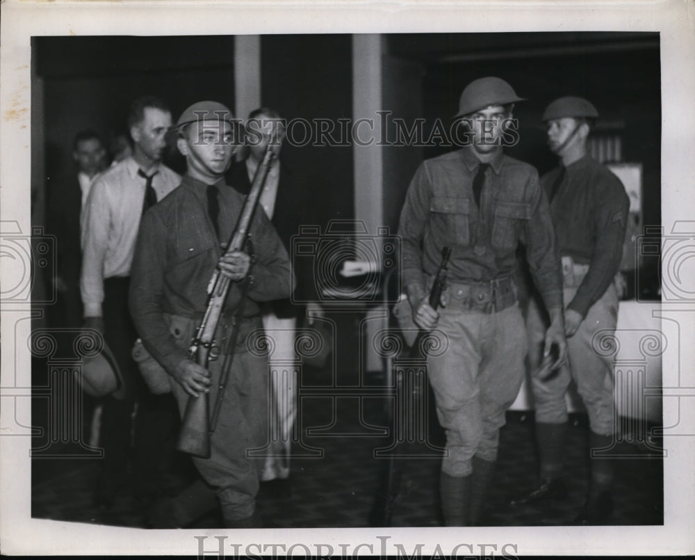 1937 Press Photo Nebraska National Guard - nem36695