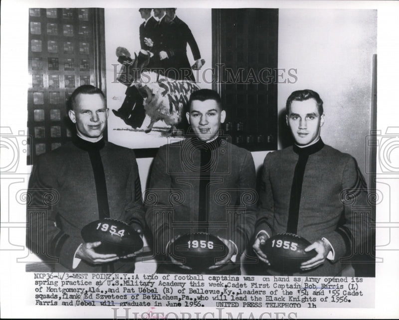 Load image into Gallery viewer, 1956 Press Photo West Point Football Captains on hand for the start of practice
