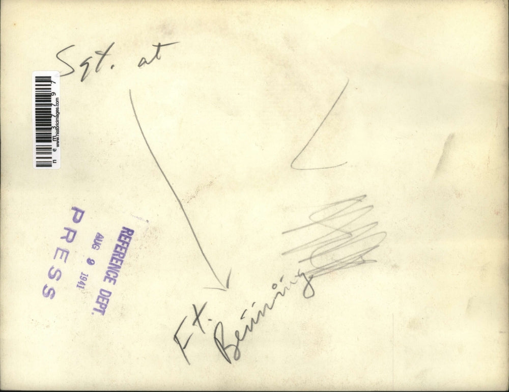 1941 Press Photo US Army Sergeant at Fort Benning - nem37797