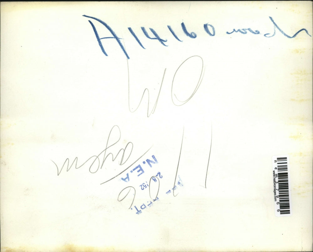 1952 Press Photo Salisbury England USAF B-36 damaged during a landiing