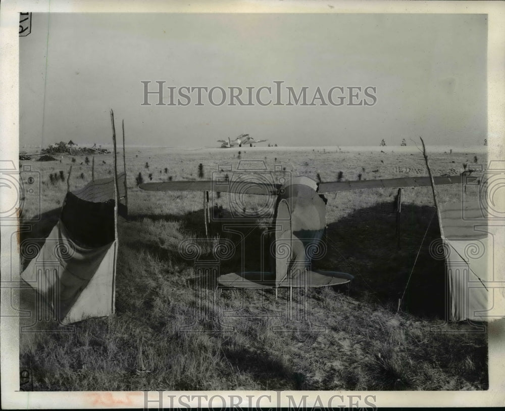1941 Press Photo Marston NC dummy airfield plant for Army manuevers - nem39145