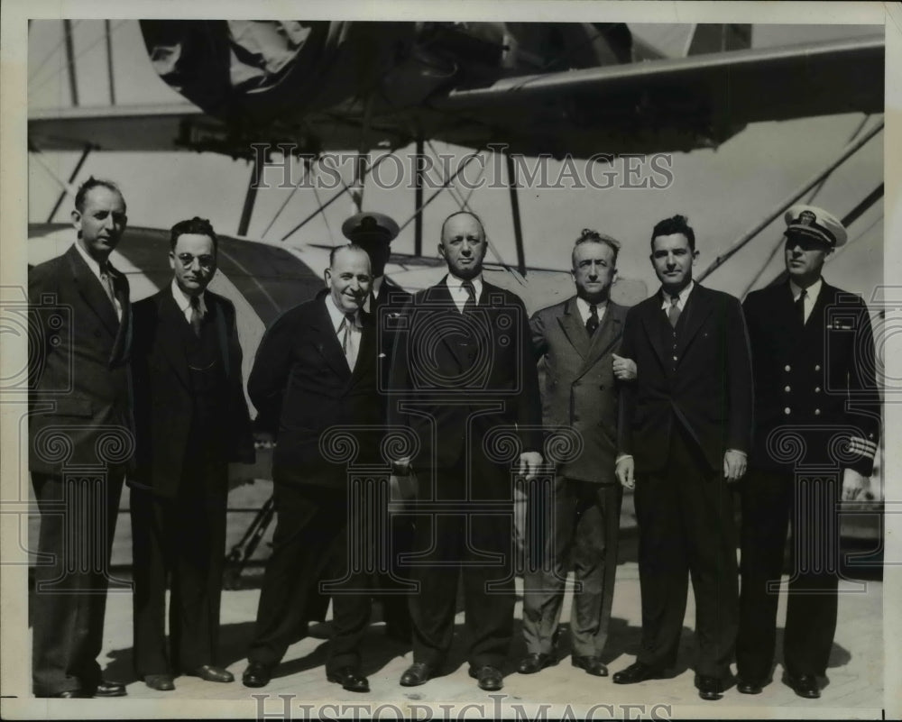 1933 Press Photo US Senate & House Affairs committee return to LA from sea
