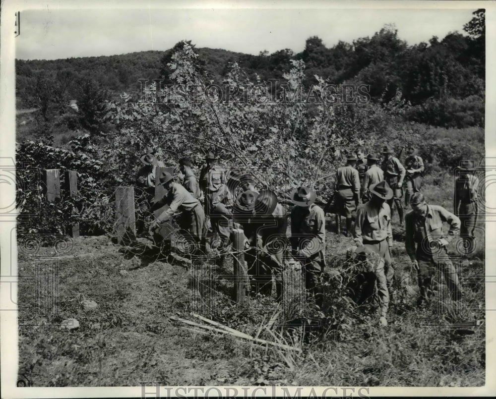 1941 Press Photo US Military Academy Cadets in War Maneuvers, New York
