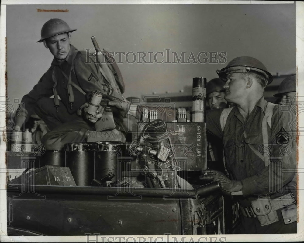 1941 Press Photo Grim Determination of Army's Action in Taking Over Aviation Co