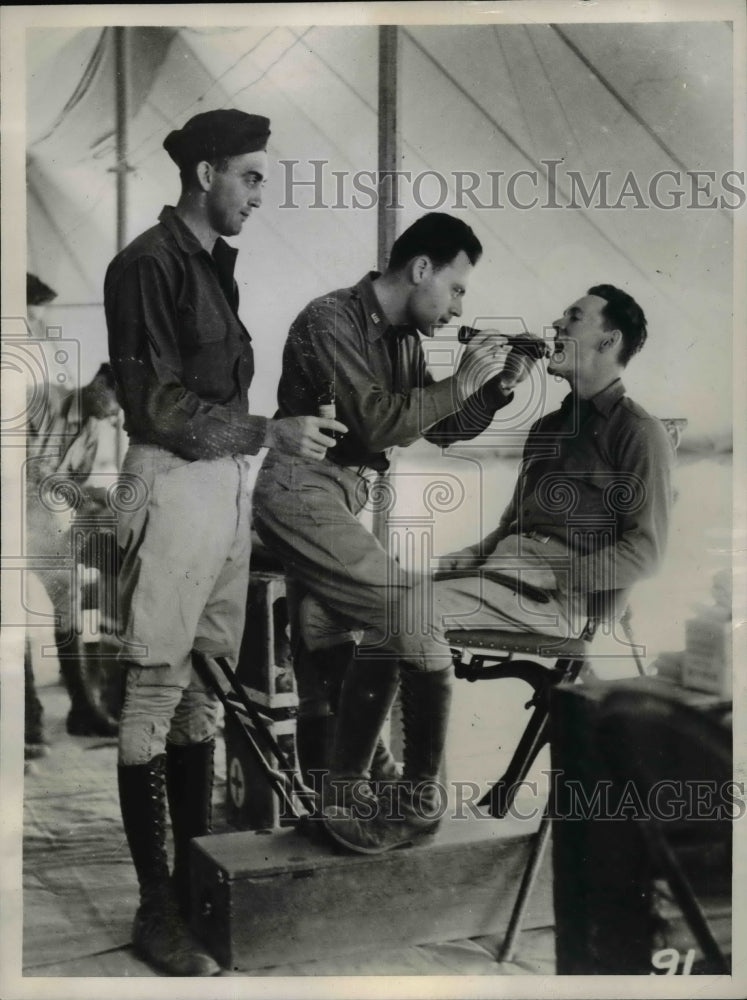 1938 Press Photo Toyahvale TX Cavalry Div hospital on Army manuevers - nem43278- Historic Images