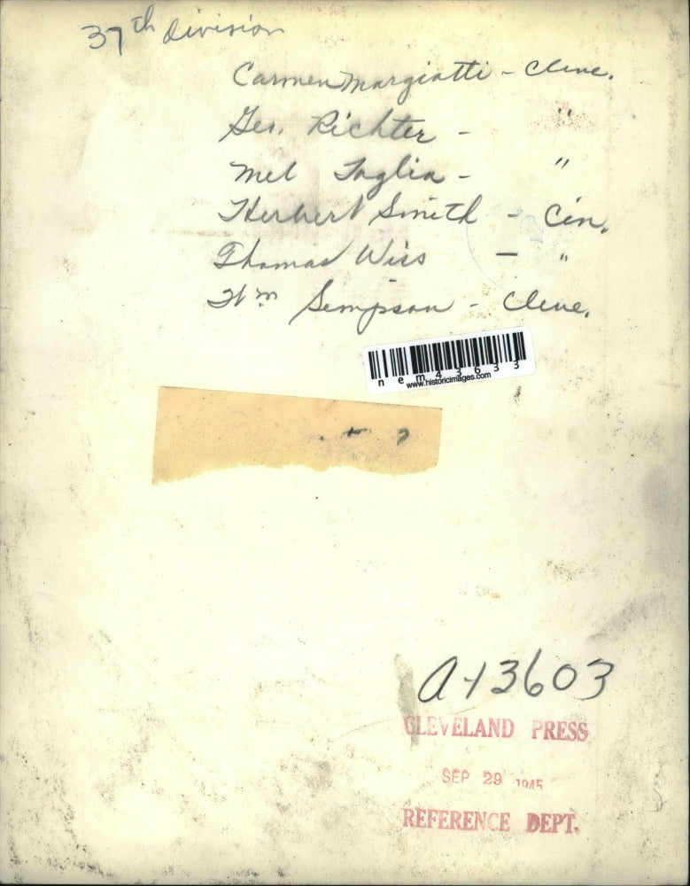 1945 Press Photo Camp Stoneman CA 37th Div of Ohio on manuevers - nem43633