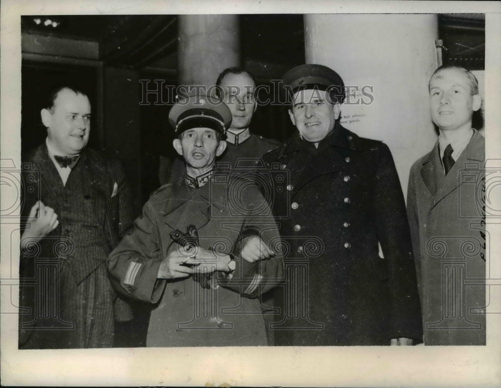 1944 Press Photo Allied Armistice Commission Members Arrive in Helsinki, Finland