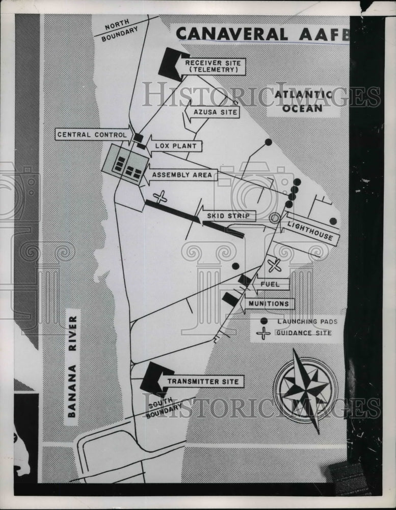 1958 Press Photo Canaveral Air Force Base - nem45906