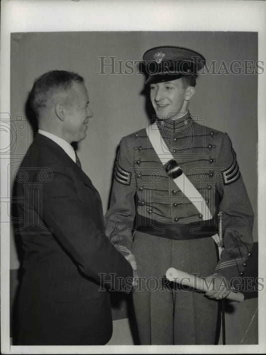 1943 Press Photo Undersecretary of War Patterson & Cadet Kellogg US Military Acd