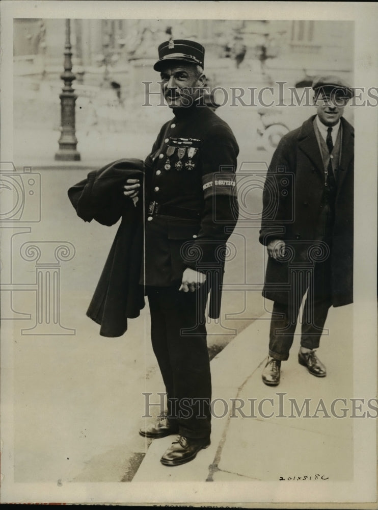 1927 Press Photo Jacques Deroger of France Former German Prisoner of War