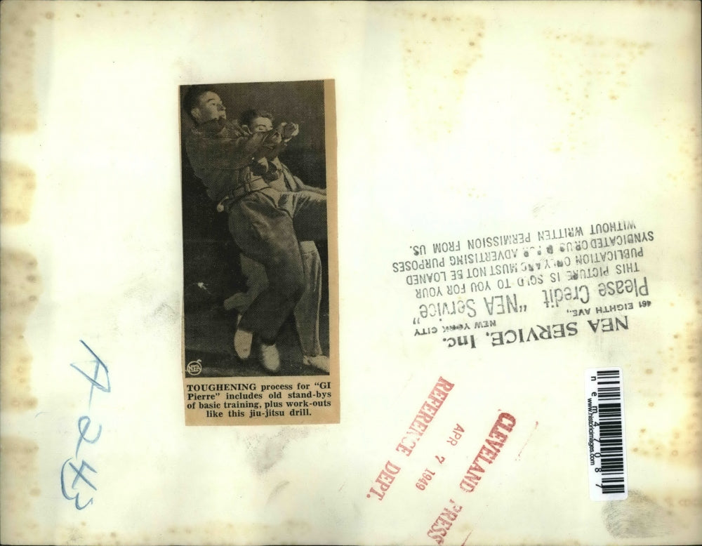 1949 Press Photo GI Pierre in Training