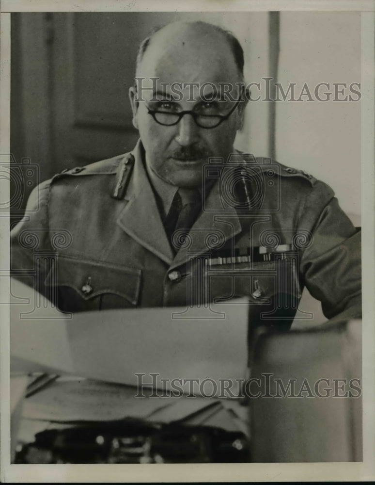 1940 Press Photo Military General Wilson