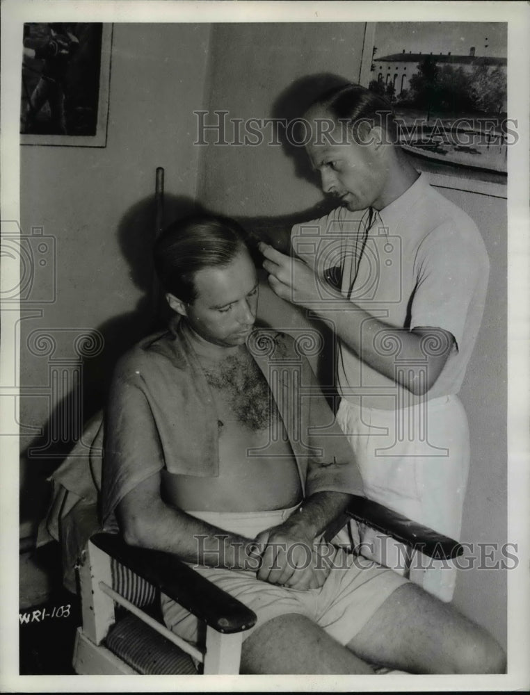 1940 Press Photo German Prisoners of War in Canadian Internment Camp