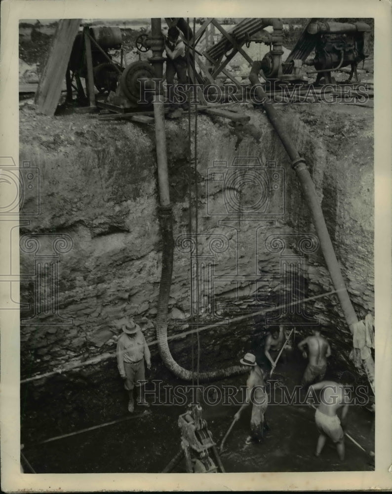 1937 Press Photo U.S. Army's new Airbase at Hickam Field 15 miles of Sewer line