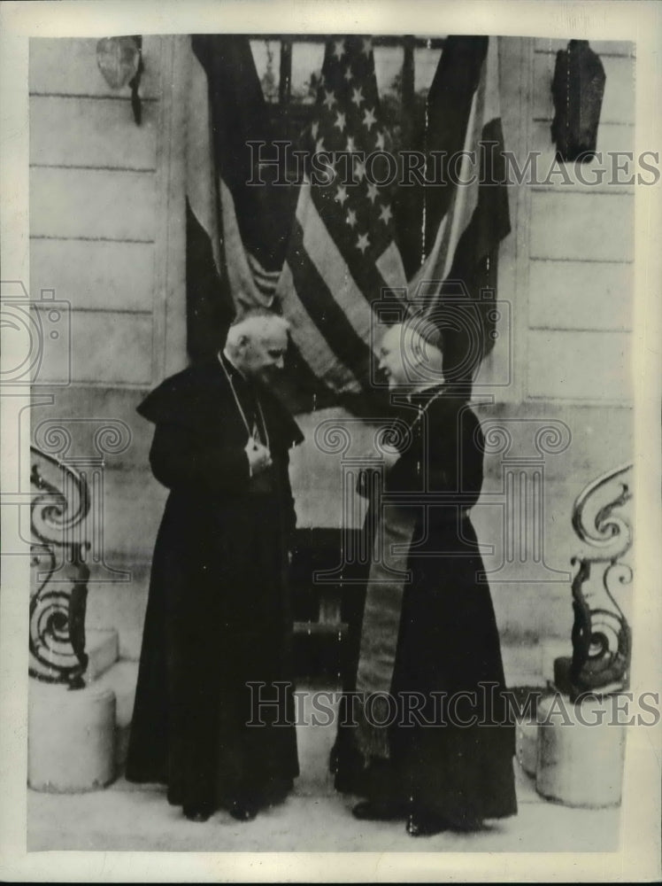 1944 Press Photo U.S Military Vicar Arch.Francis Spellman and Cardinal Suhard- Historic Images