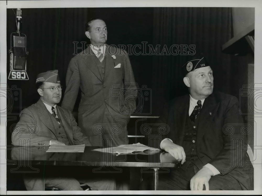 1938 Press Photo Columbia Broadcasting System Joins in Legionnaires Tribute