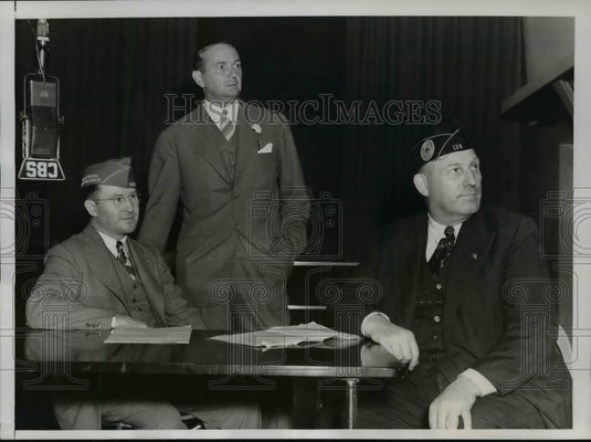 1938 Press Photo Columbia Broadcasting System Joins in Legionnaires Tribute