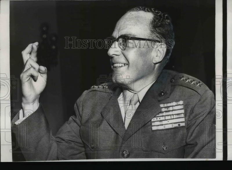 Load image into Gallery viewer, 1958 Press Photo General Randolph McC. Pate testifies before House Committee
