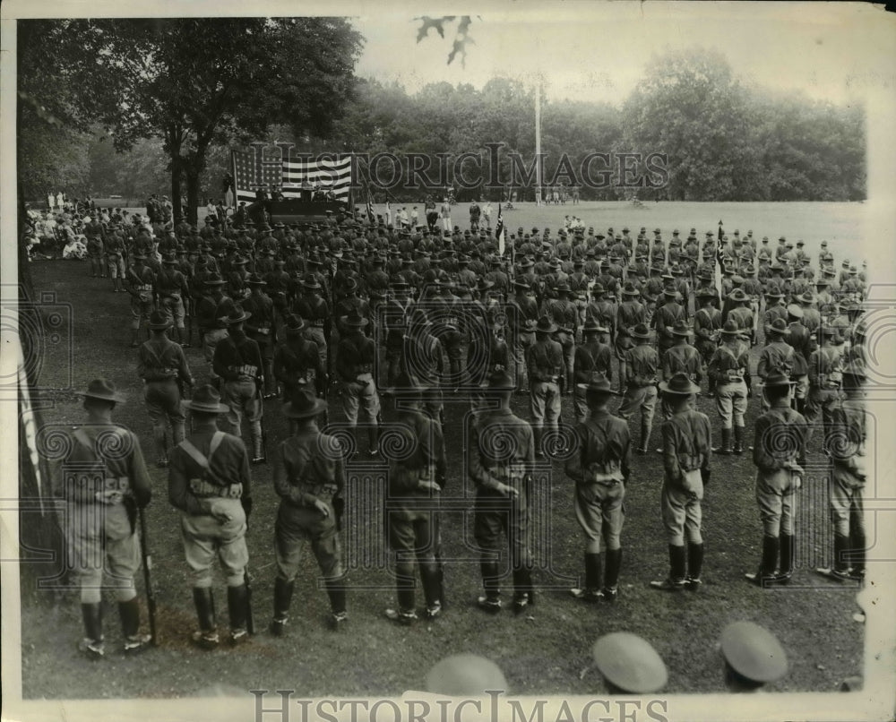 1929 Press Photo General view of soldiers at Citizens Military Training Camp