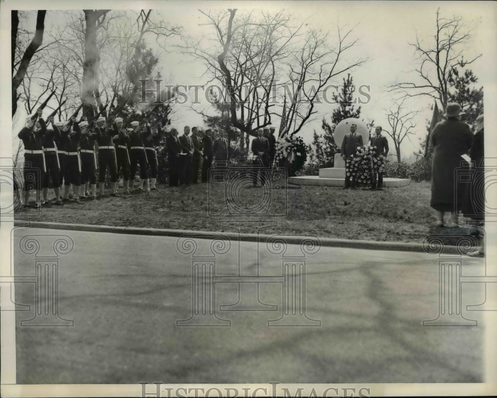 1934 Press Photo Memorial exercise at the Arlington National Cemetery