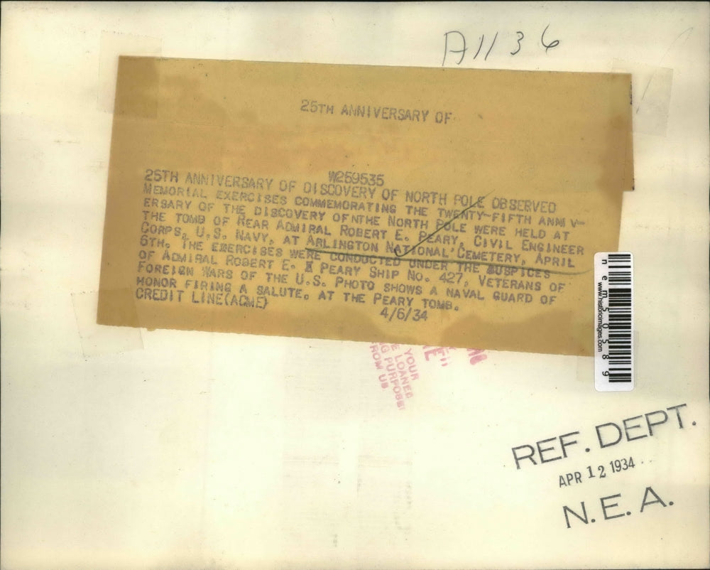 1934 Press Photo Memorial exercise at the Arlington National Cemetery