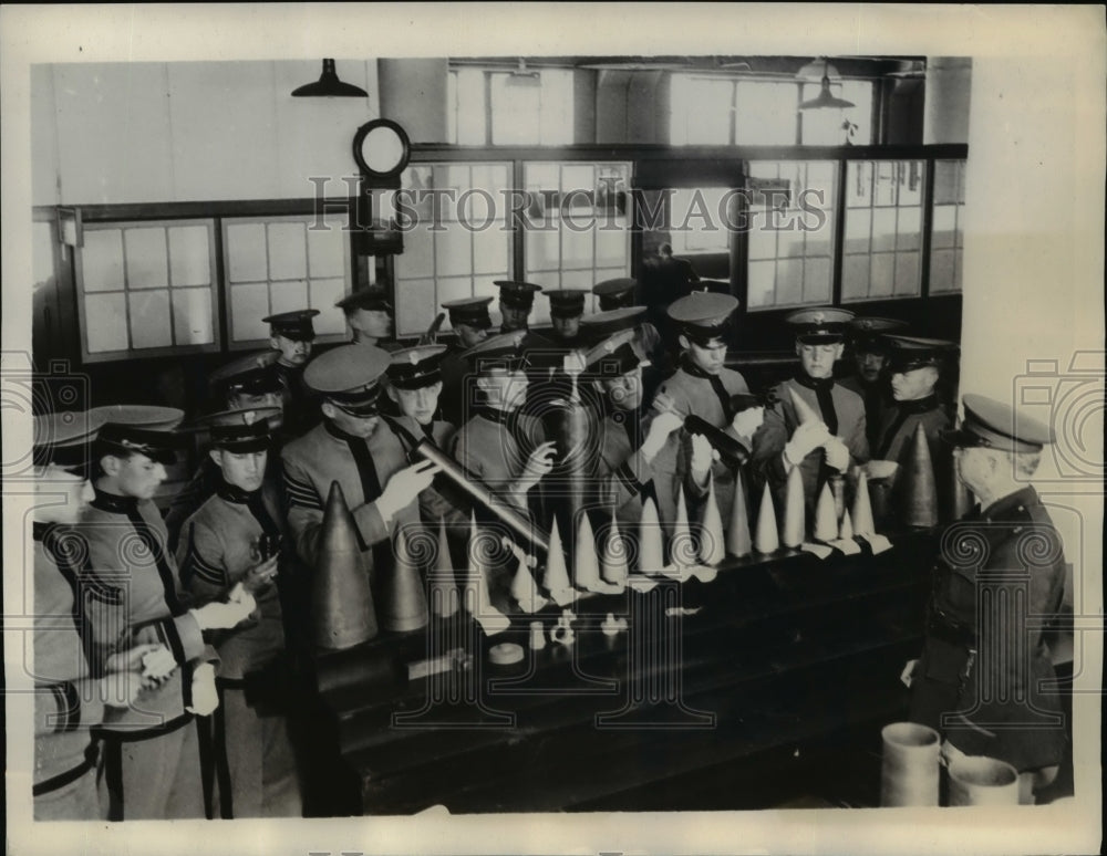 1934 Press Photo Cadets of Valley Forge Make Tour of Inspection at U.S. Arsenal