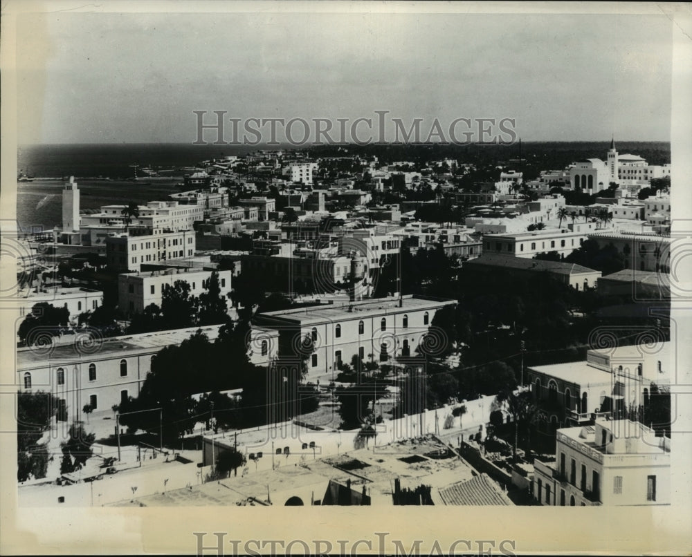 1942 Press Photo Tripoli Major Supply Base in Rear of Rommel's Defeated Army