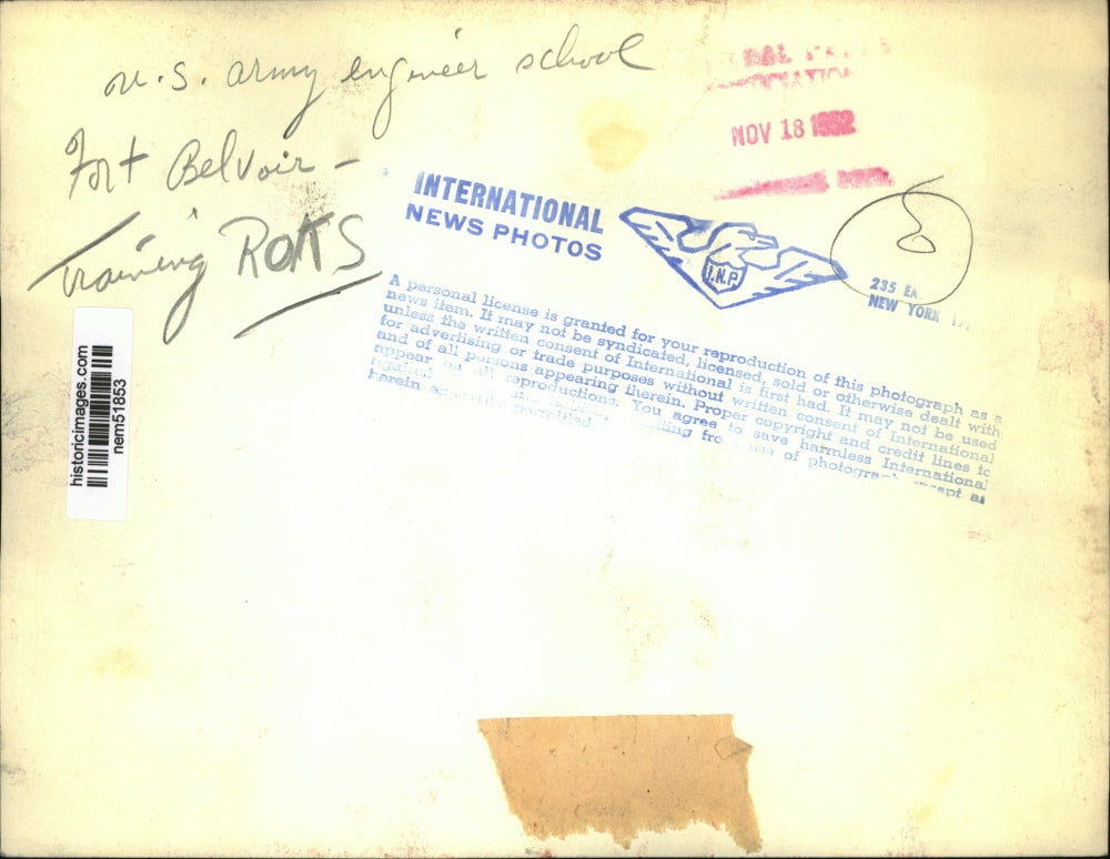 1952 Press Photo US Army Engineer School at Fort Belvoir - nem51853