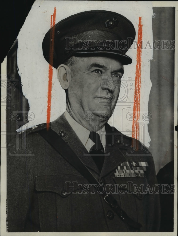 1930 Press Photo Maj.Gen.Logan Feland Commander of Marine Corps of the Pacific