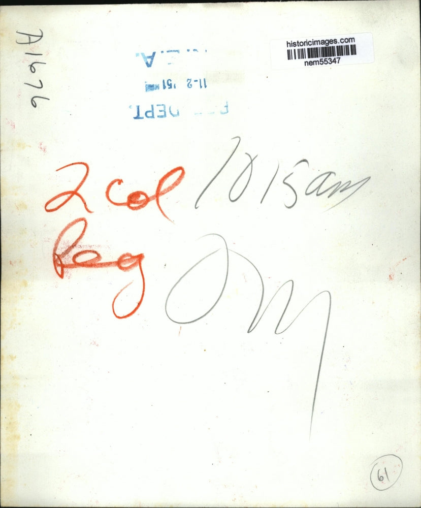 1951 Press Photo U.S Engineers prepares searchlight at Panmunjom Korea