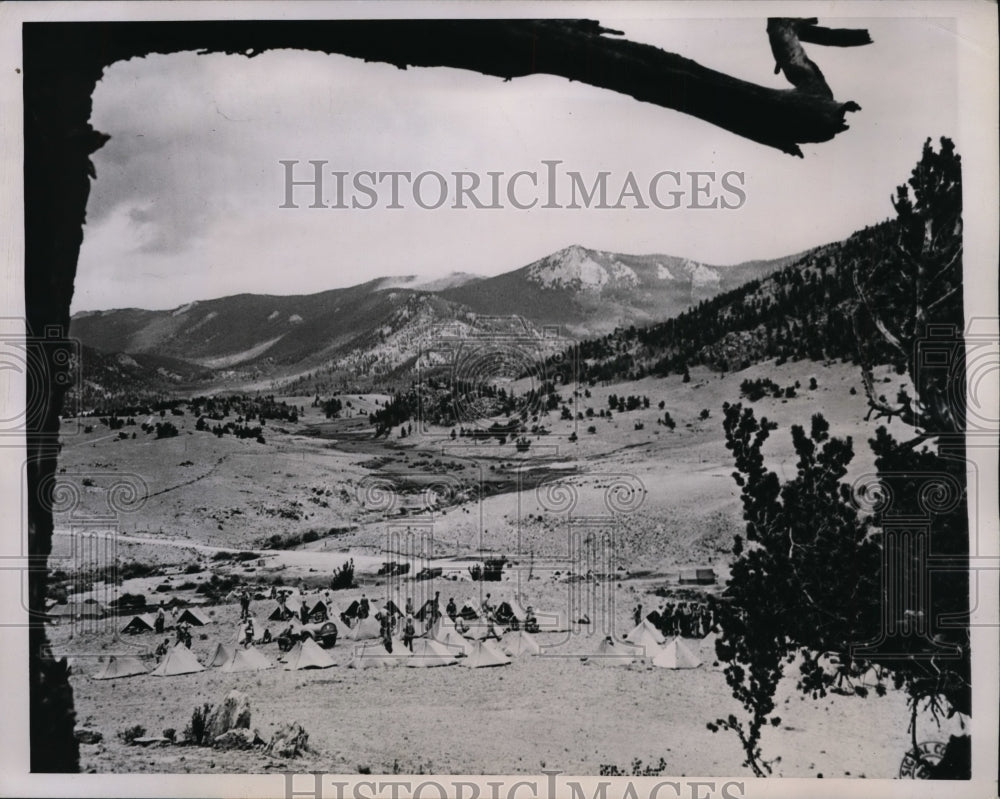 1944 Press Photo Camp Topside which serves as Army Ration Research Capital