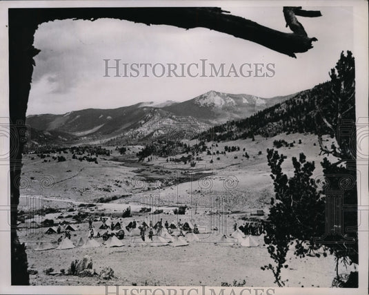 1944 Press Photo Camp Topside which serves as Army Ration Research Capital