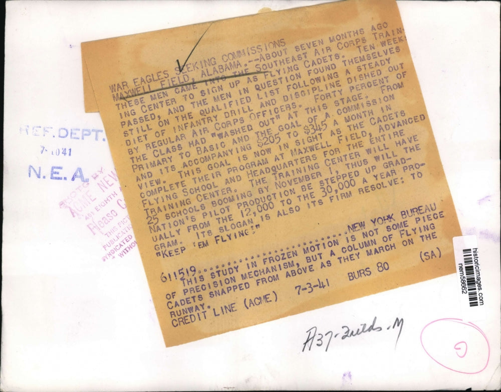 1941 Press Photo Cadets graduate Southeast Air Corps Training Center