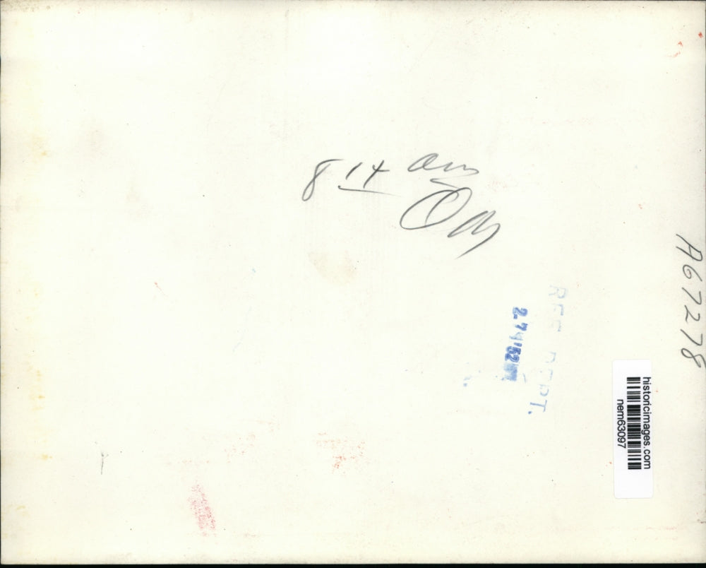 1952 Press Photo Portrait of General Dwight Eisenhower in his SHAPE Headquarters