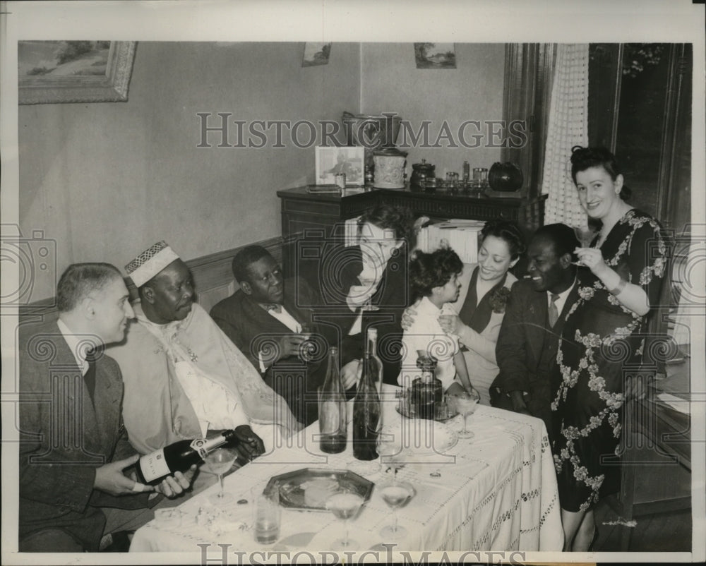 1939 Press Photo Celebration of Colonial Chieftain Visit to Paris - nem63347