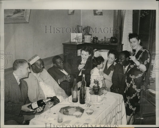 1939 Press Photo Celebration of Colonial Chieftain Visit to Paris - nem63347