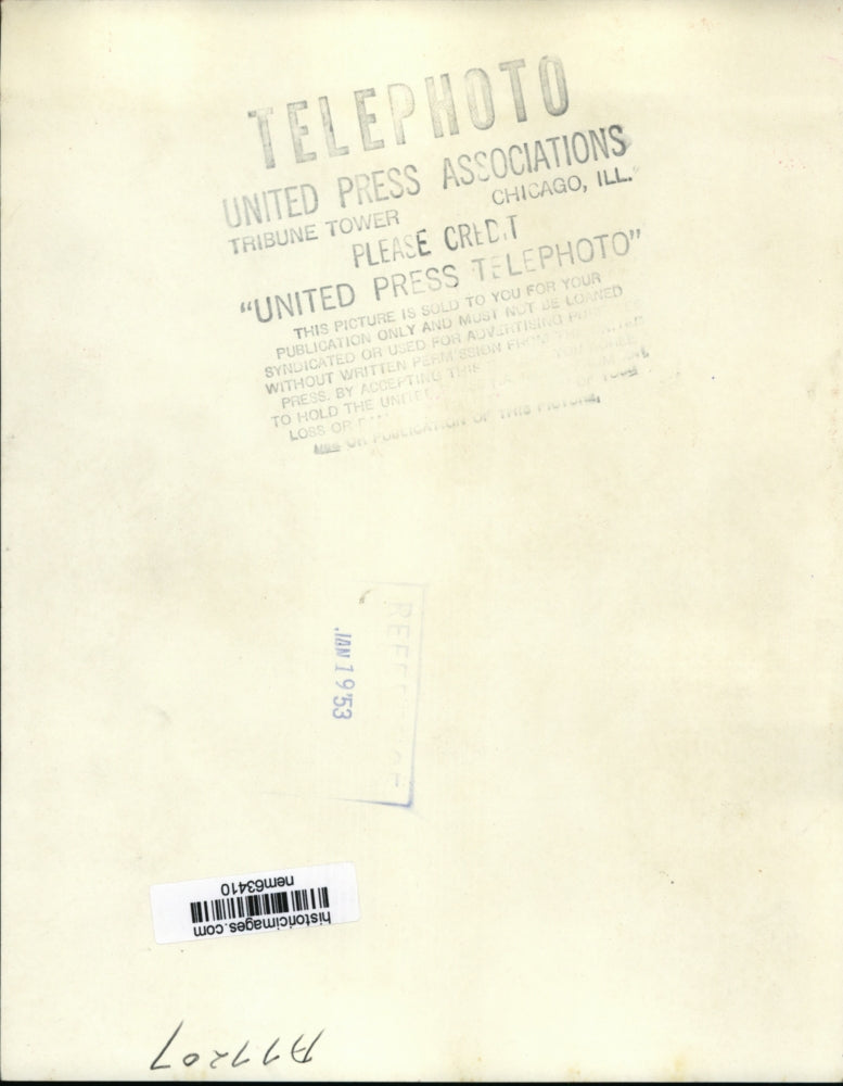 1953 Press Photo Major John Eisenhower arrived for his father's inauguration