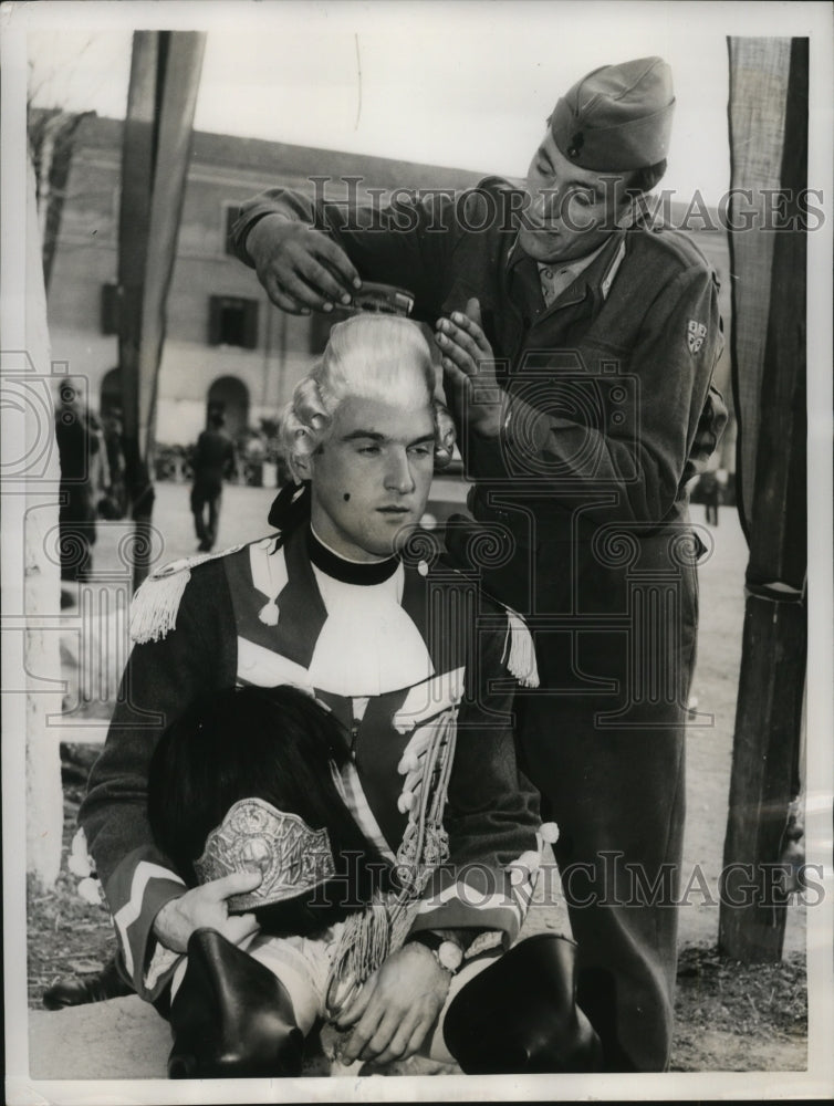 1955 Press Photo Italian Army enjoys pomp during Italian Military anniversary