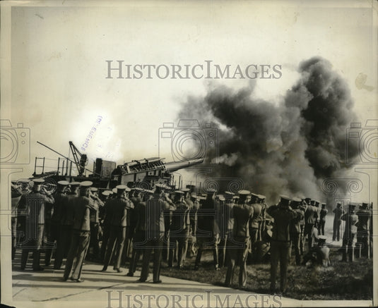 1931 Press Photo West Point Cadets witness the Army Forces' Demonstration