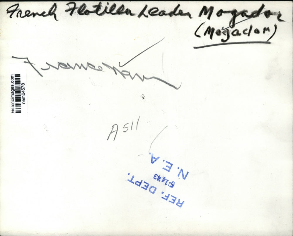 1943 Press Photo French Naval Ship Flotilla Leader Mogador - nem64578