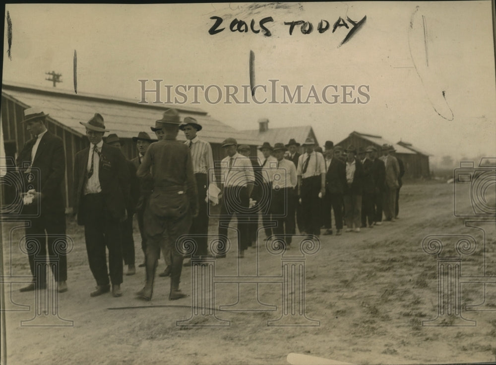 1919 Press Photo Scene at US Army Training Camp - nem65852