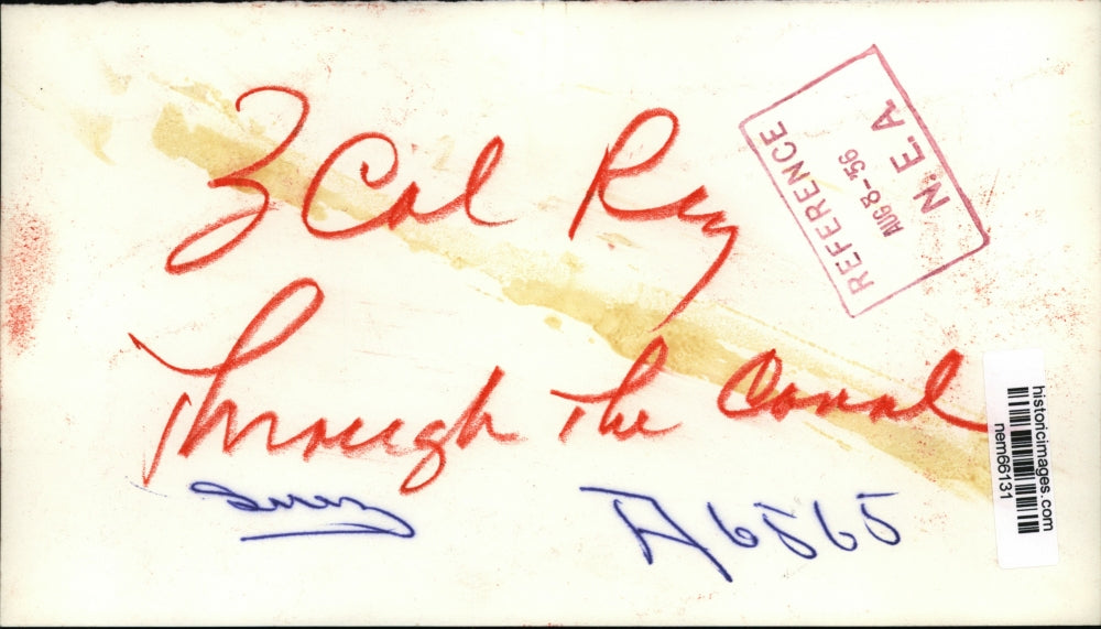 1956 Press Photo Boats Traveling On The Suez Canal