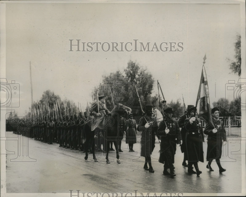 Load image into Gallery viewer, 1938 Press Photo French Colonial Troops reinforce Defense in Africa - nem66199
