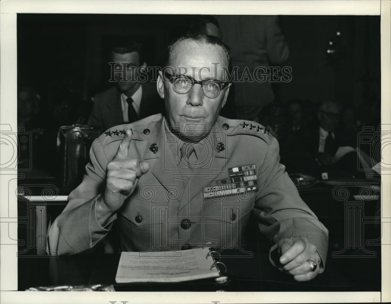 Load image into Gallery viewer, 1956 Press Photo A high ranking military official in a speech - nem66976
