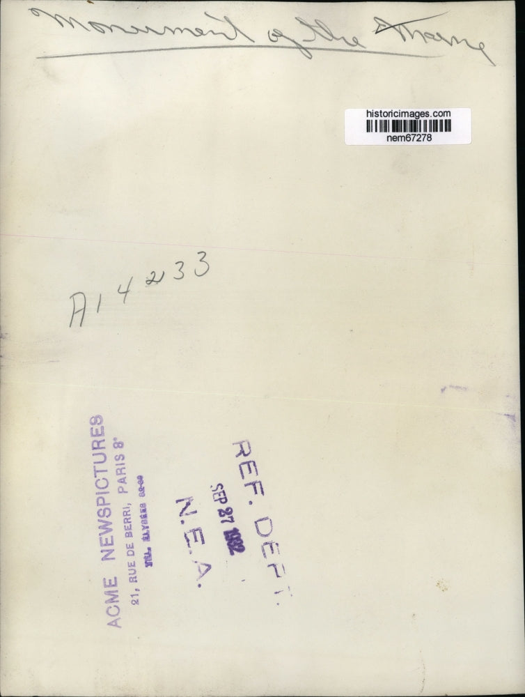 1932 Press Photo An excellent view of the Monument of the Maine