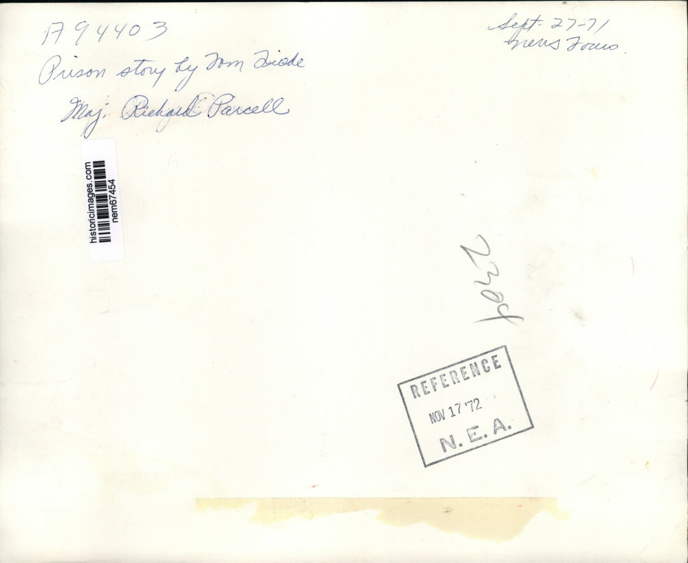 1972 Press Photo Major Richard Parcell in his military uniform