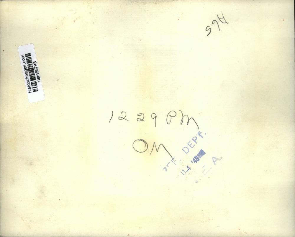 1949 Press Photo Paratrooper charles J Dye & Sgt Marvin O Smith at Eglin AFB