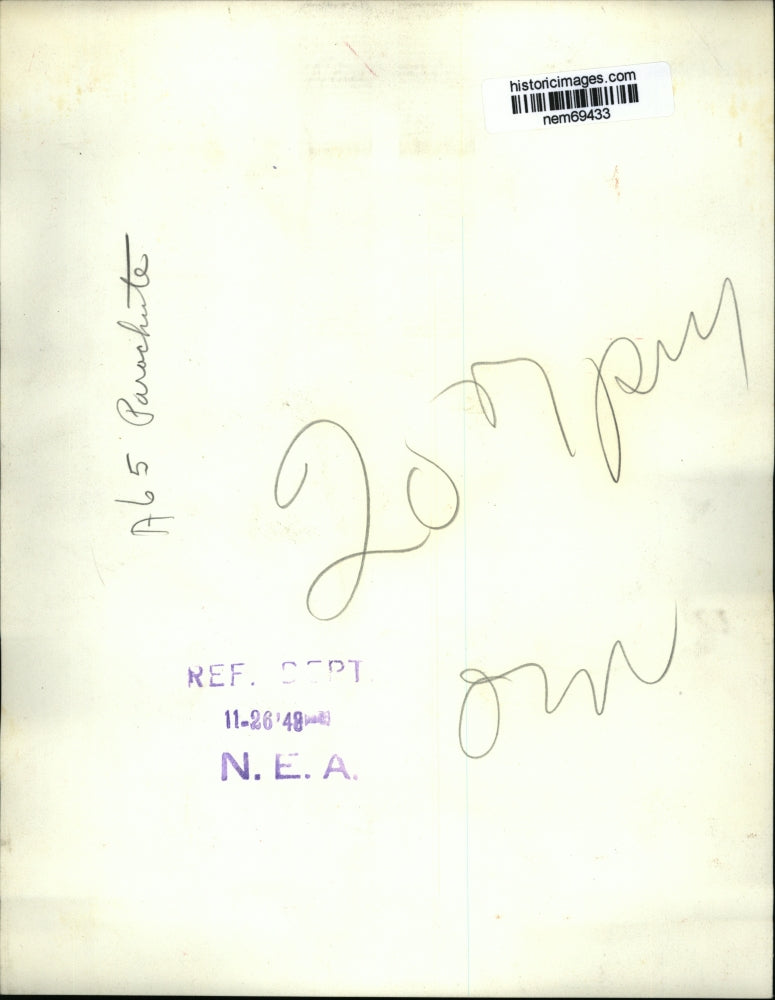 1948 Press Photo Supersonic Parachute developed General Electric Company